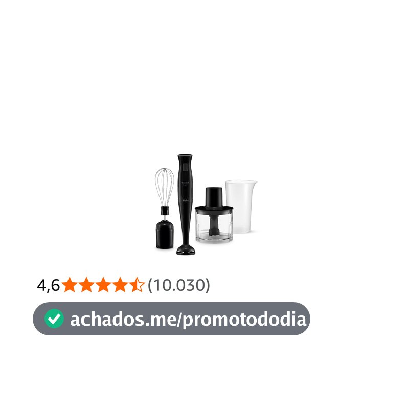 Mixer Vertical Turbo Chef Elgin 3 em 1 200W Preto 110v