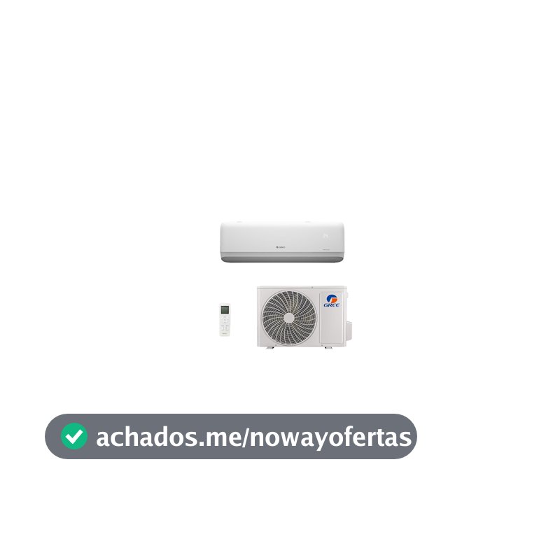 Ar-Condicionado Split Hi Wall Inverter Gree G-Side 9000BTU/h Quente e Frio GWH09ATBXB-D6DNA3B/I Branco