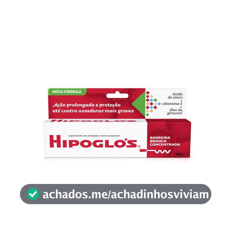 Creme Preventivo de Assaduras para Bebês Hipoglós, 40g