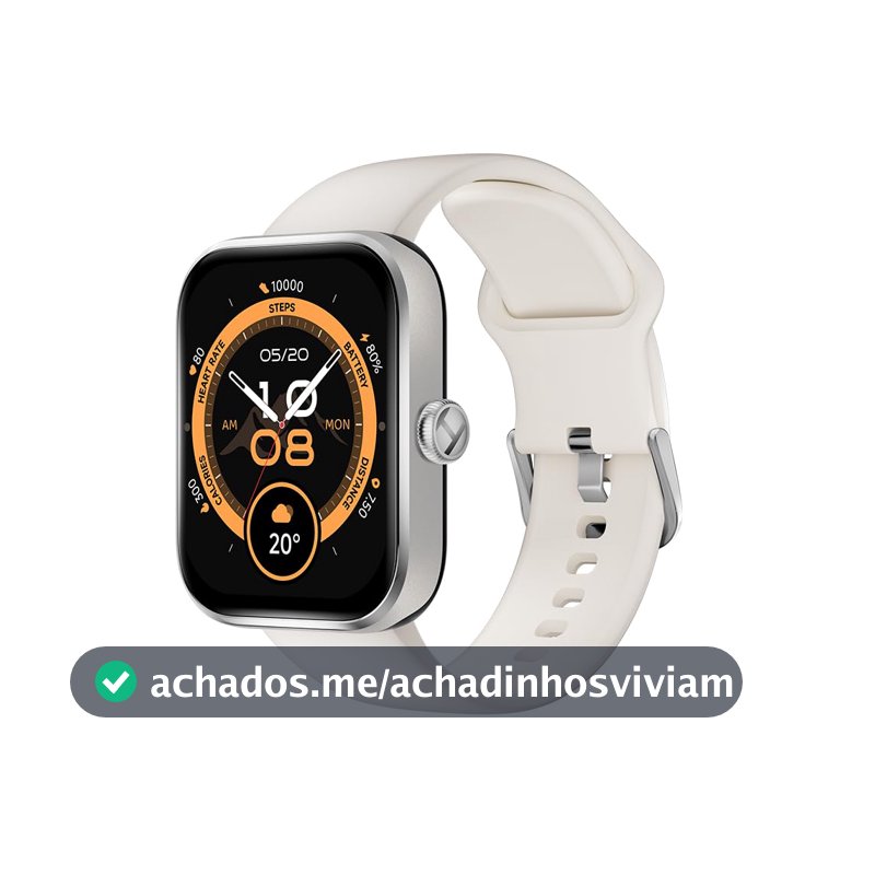 HAYLOU Watch 4 Smartwatch para Mulheres e Homens, Prata