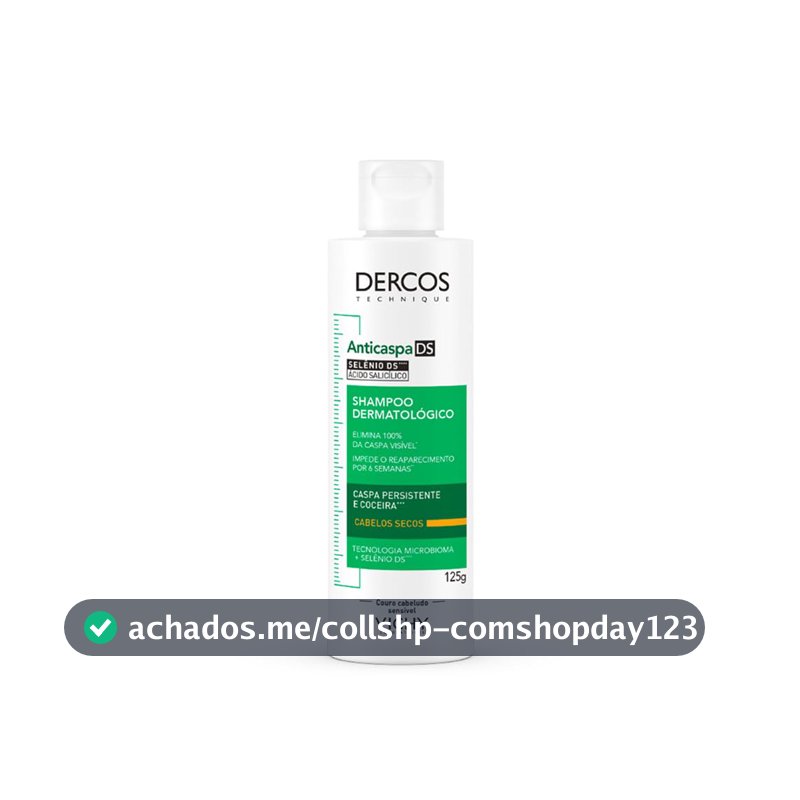 Vichy Dercos DS Shampoo Anticaspa para Cabelos Secos, 125g