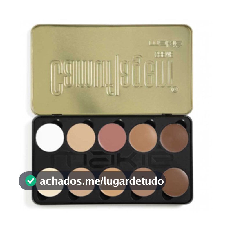 Makiê Paleta Corretivo Camuflagem Creme Escura Média c/10 4g