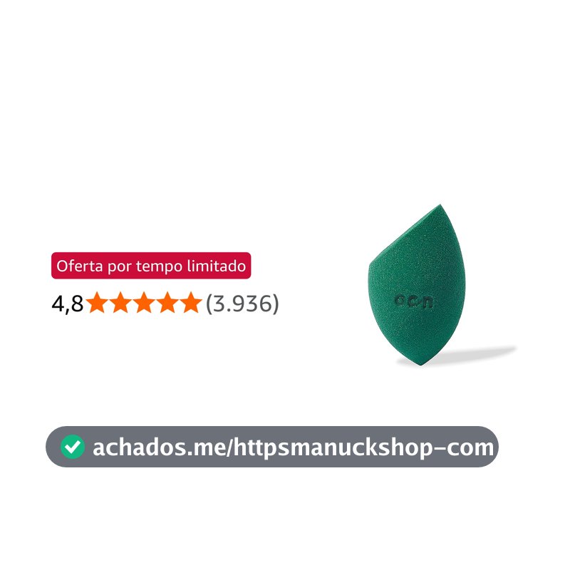 Océane Esponja De Maquiagem Verde Flat Blend Verde