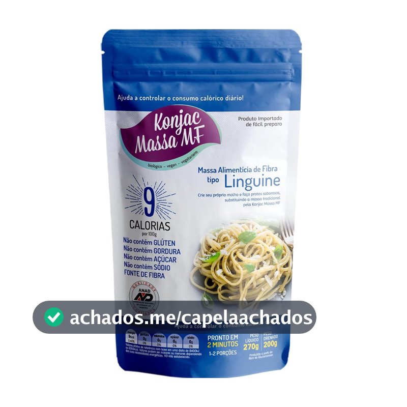 Macarrão Linguine Zero Carboidrato Konjac Massa MF 270g