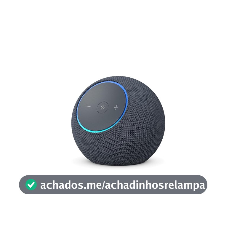 Amazon Echo Dot Max (Geração mais recente), smart speaker com Alexa, som envolvente e hub de casa inteligente integrado, ideal para sua sala de estar, Cor Grafite, com Acesso Antecipado à Alexa+
