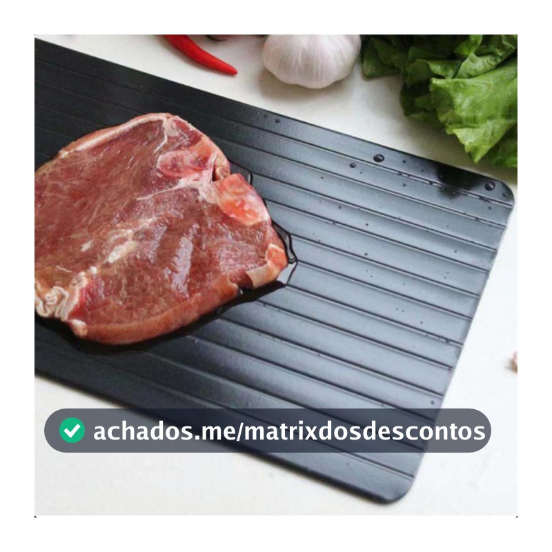 Tábua Mágica Descongelar Rápido Carne Frango Peixe Para Casa Cozinha Churrasco Sem Aquecimento