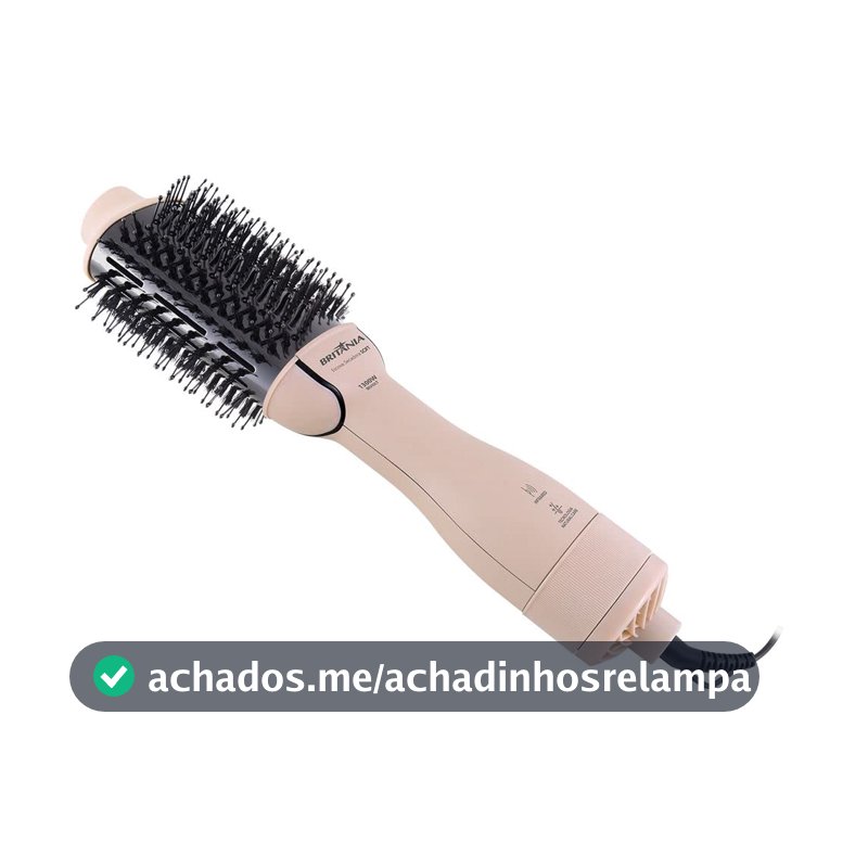 Britânia Escova Secadora Soft 4 em 1 1300W BEC07R Bivolt Plástico Rosa