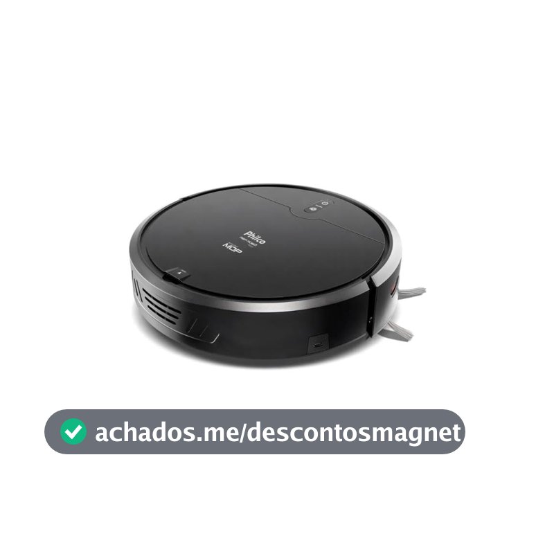 Philco Aspirador Robô 3 em 1 Com MOP PAS23 Preto Bivolt Anticolisão