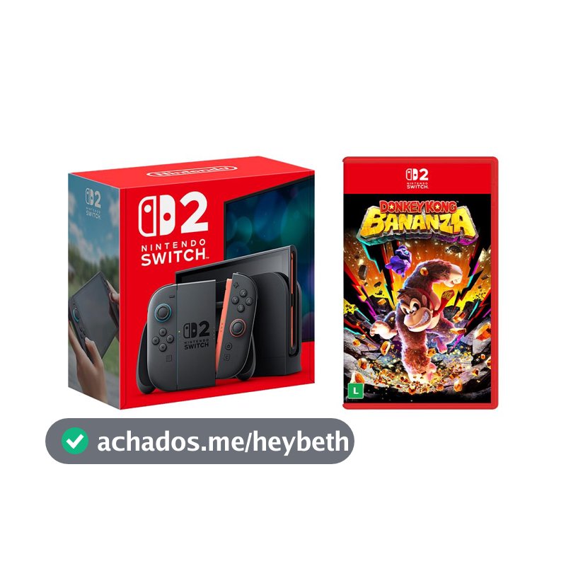 Console Nintendo Switch 2 + Jogo Donkey Kong Bananza