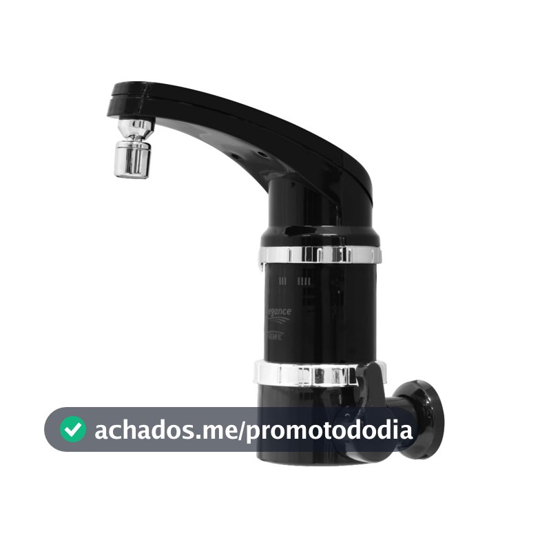TORNEIRA ELETRICA ELEGANCE 4T DE PAREDE - 220V 5.400W PRETA - FAME