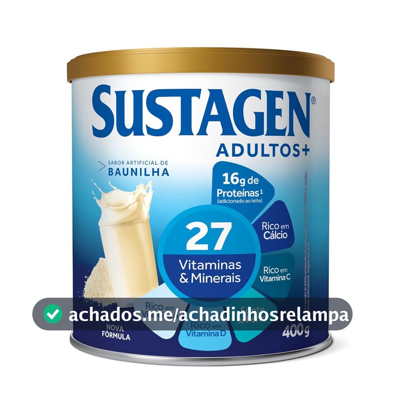 Complemento Alimentar Sustagen N&E Adultos+, Sabor Baunilha, 400g