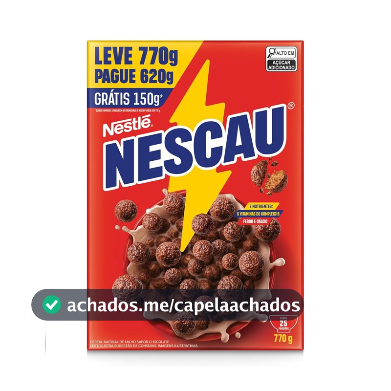 Nescau Cereal Matinal Tradicional Leve 770G Embalagem Econômica