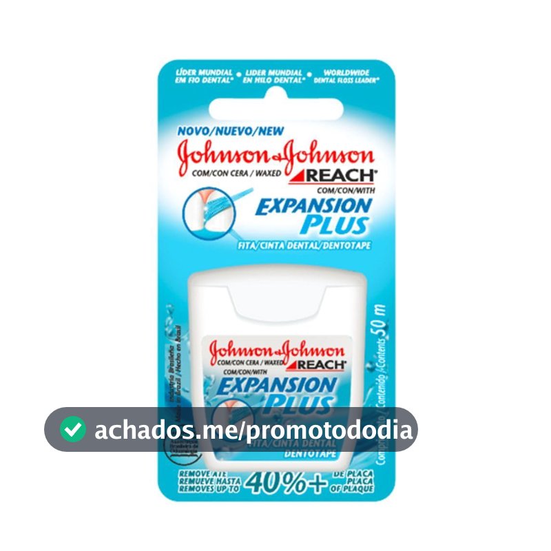 Fita Dental Reach Expansion Plus, 50m, 1 Unidade