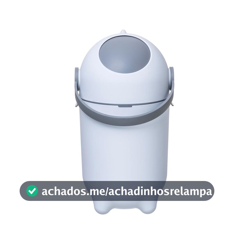 Gato Panda - Lixeira Anti Odor Classic 10 Litros – Design Compacto e Higiênico, Fácil de Limpar, Ideal para Quartos de Bebê, Cozinhas