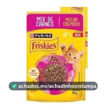 PURINA FRISKIES® Ração Úmida para Gatos Adultos Mix de Carnes 80g - 15 unidades