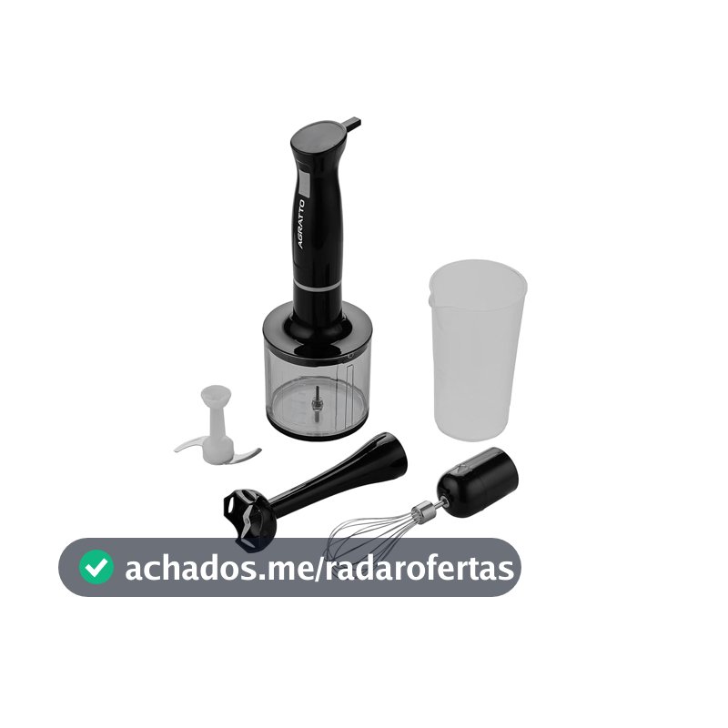 Mixer 3 em 1 Agratto AMIX01-01 Preto 700ml 127V