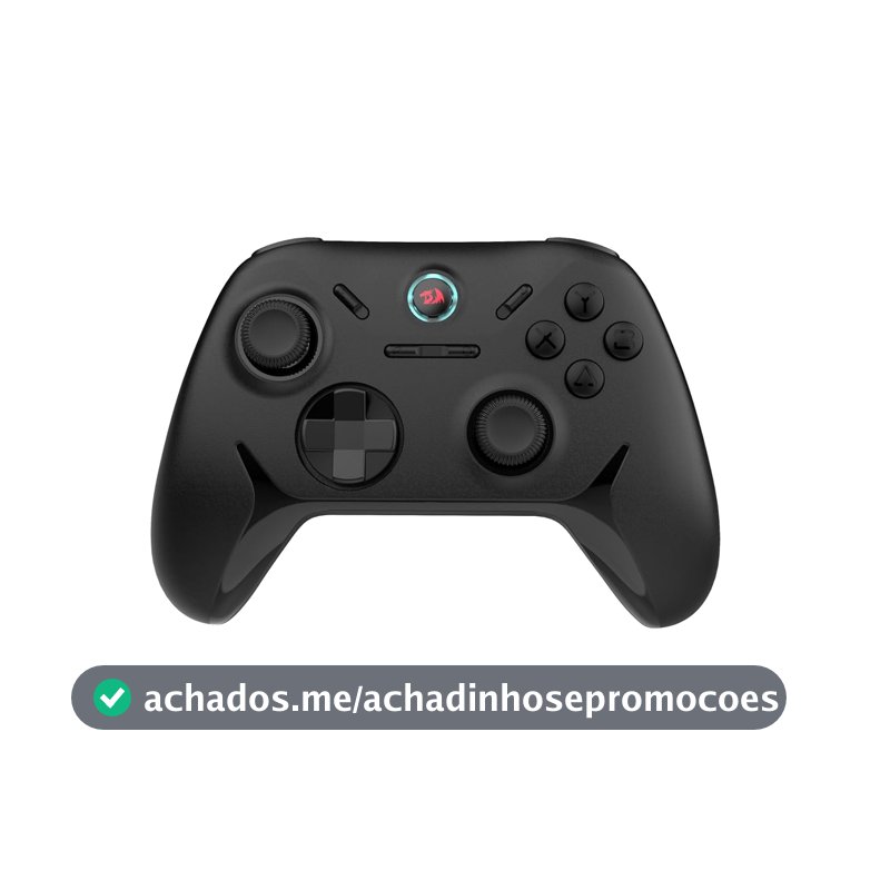 Redragon Controle Gamer Tophis G821 Gamepad Sem Fio 2.4GHz USB-C Analógicos e Gatilhos Hall Effect Compatível c/ PC e Xbox Preto