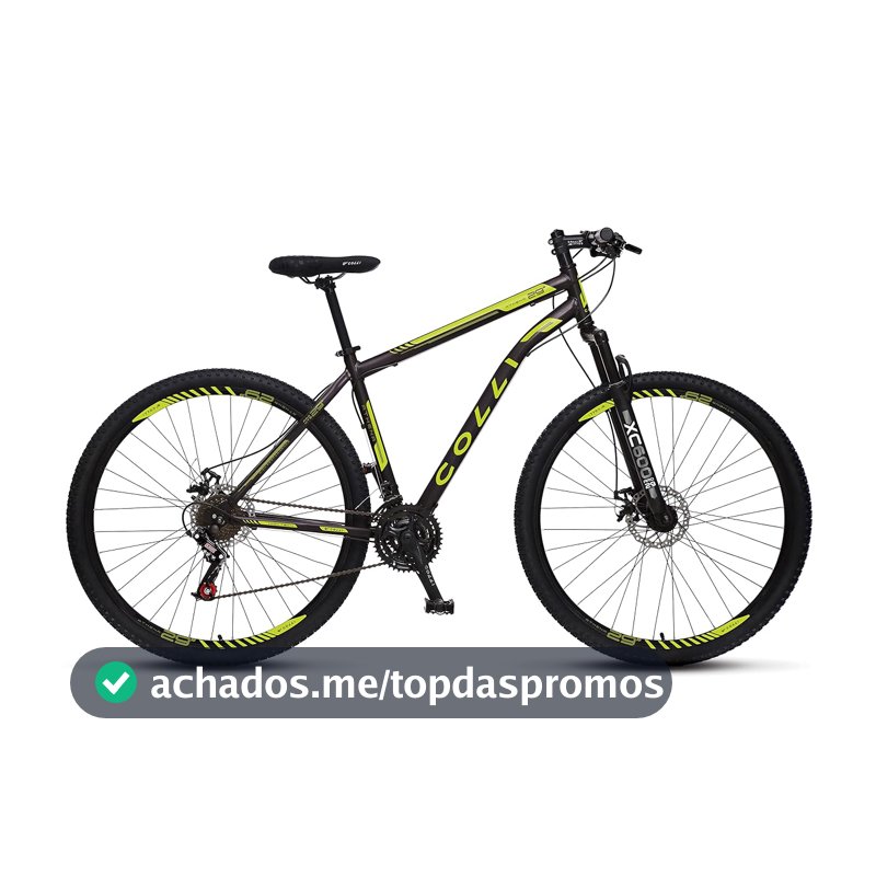 Colli Bike, Bicicleta Athena Aro 29 Freios a Disco Dianteiro e Traseiro, 36 Raias, 21 Marchas, Suspensão Dianteira