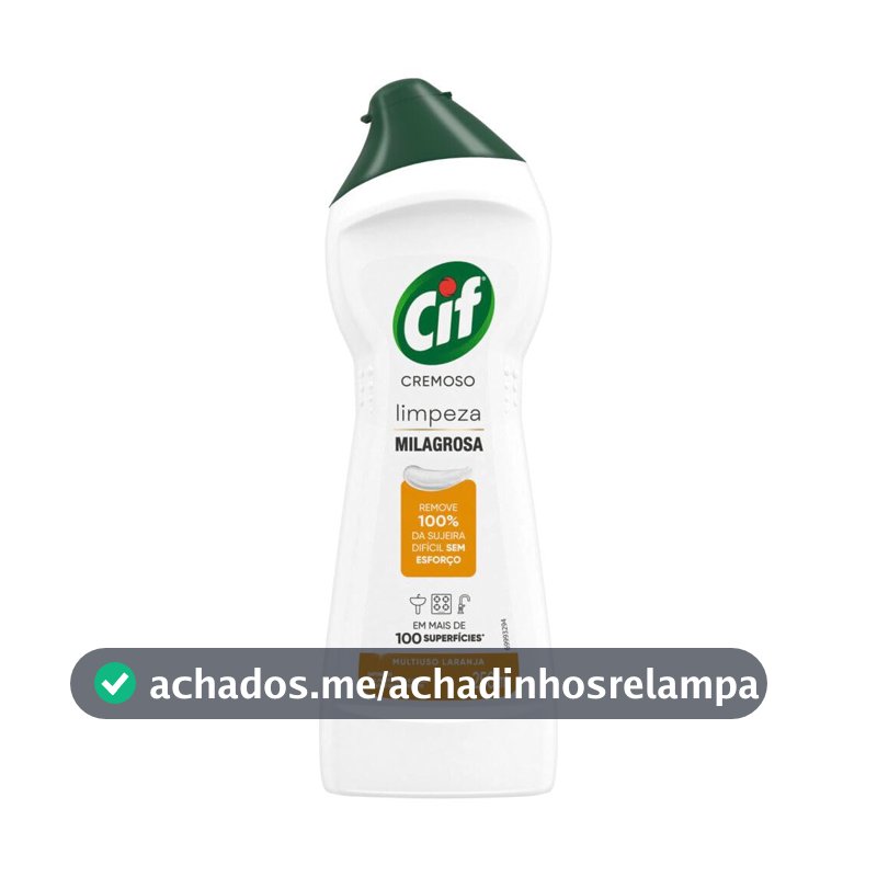 CIF Cremoso Limpeza Milagrosa Laranja 250 ml