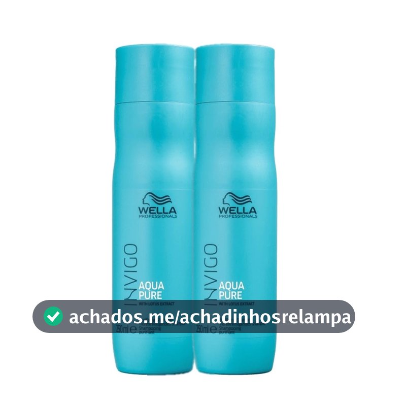 Kit Wella Professionals Invigo Balance Aqua Pure - Shampoo Antirresiduos 250ml (2 Unidades)