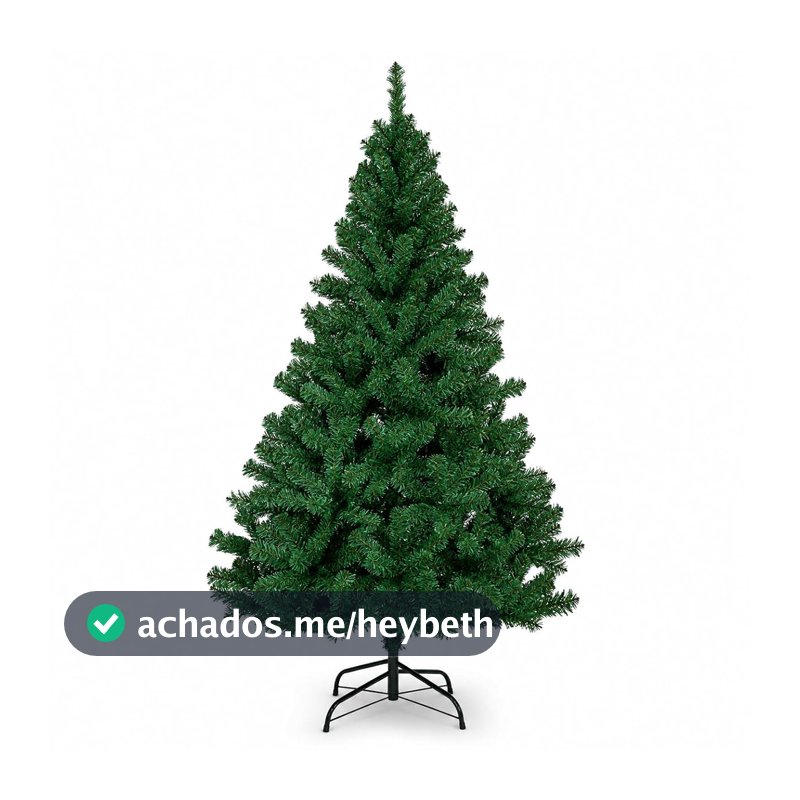 Árvore de Natal 1,20cm Pinheiro Verde Luxo 300 Galhos Cheia Pé de Ferro