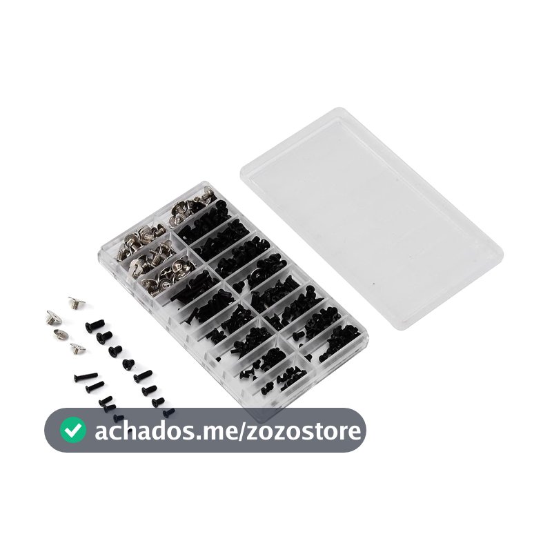Kit de parafusos de computador de 360 peças, conjunto de micro parafusos cruzados de liga de aço com fixadores M2 M2.5 M3, para instalação de disco rígido de placa-mãe de fonte de alimentação de PC