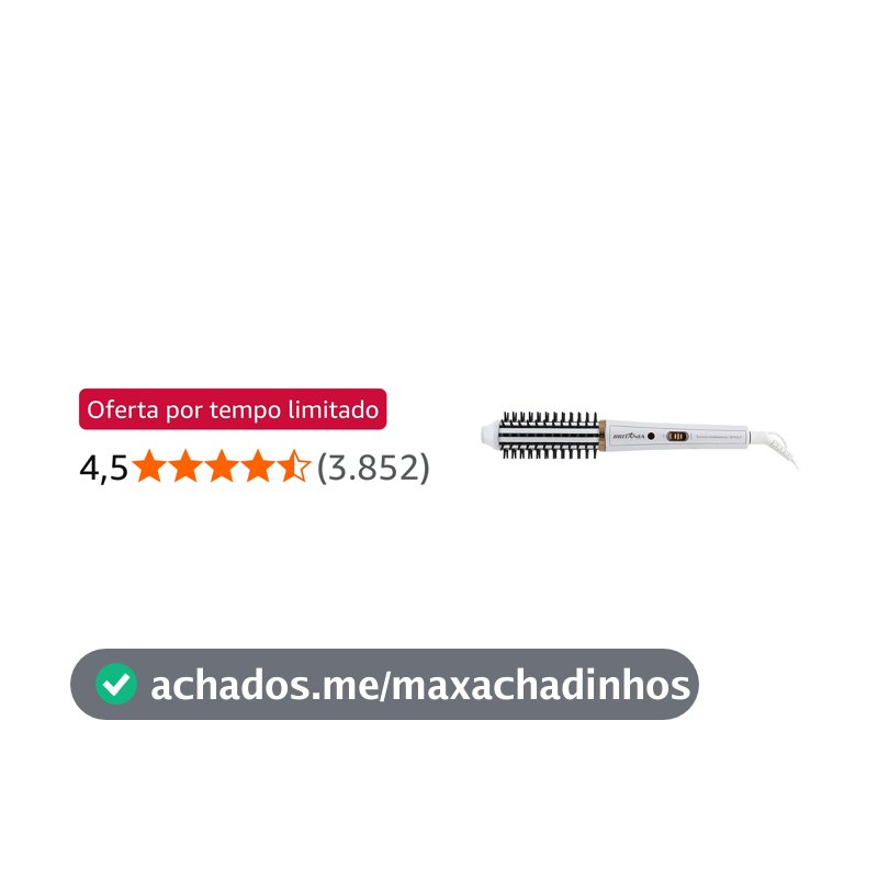 Britânia Escova Modeladora BEC04 2 em 1 Bivolt Plástico e Metal