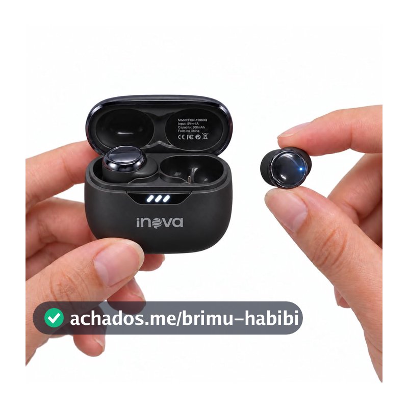 Fone de Ouvido Bluetooth para Dormir com ANC, Preto