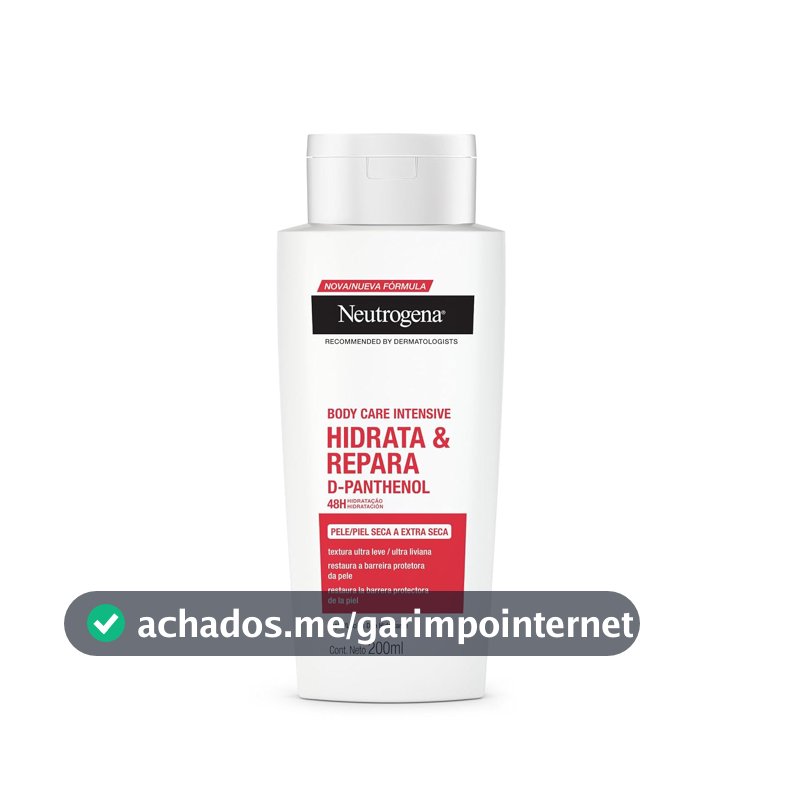 Hidratante Corporal Neutrogena Body Care Intensive Hidrata&Repara, 200ml