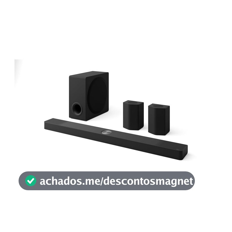 Home Teather Soundbar LG 810W RMS, Dolby Atmos, 9.1.5 Canais, Caixas de Som Traseiras - S95TR