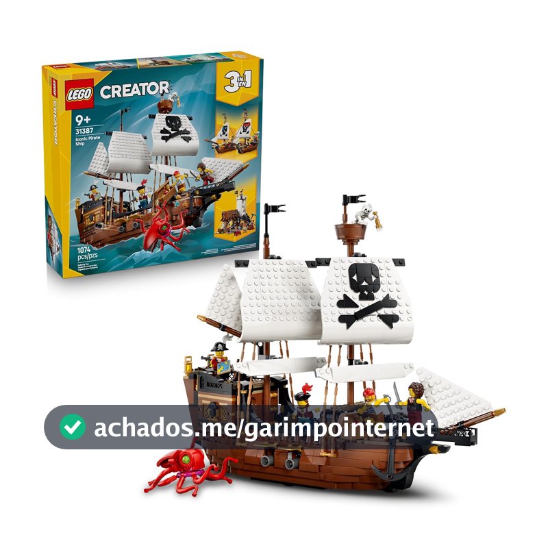 LEGO Creator Barco Pirata Icônico 31387