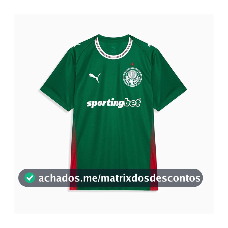 Camiseta Puma Palmeiras Torcedor Home Jersey 26