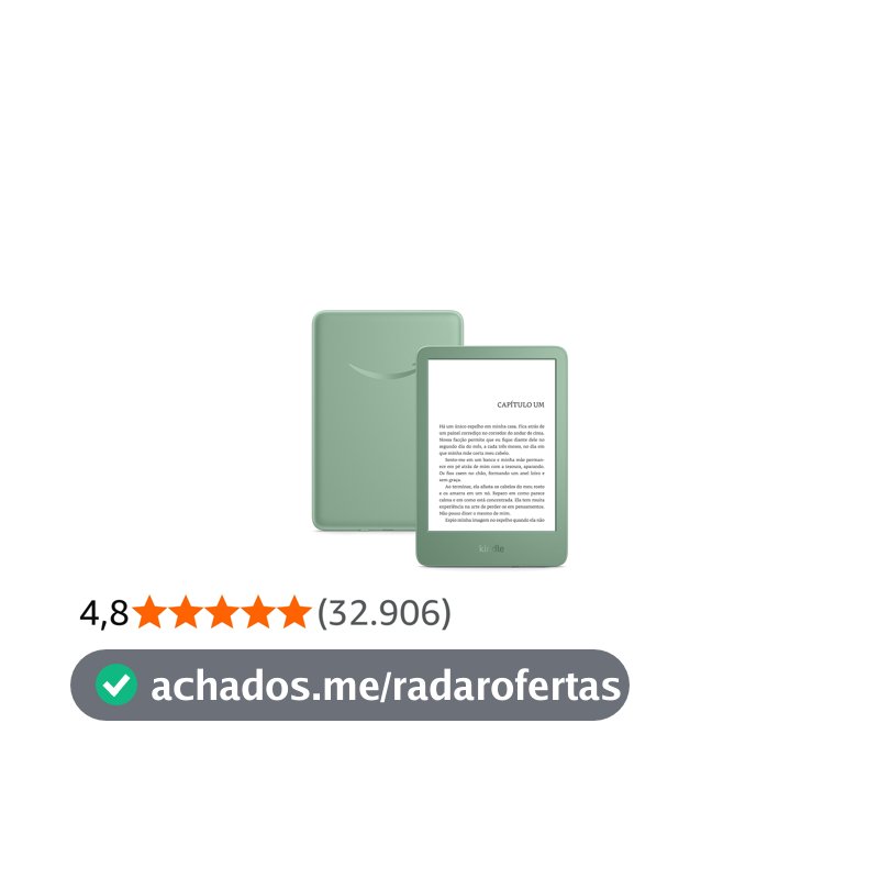Kindle 16 GB (modelo 2024) - Leve e compacto, com tela antirreflexo, trocas de página rápidas, luz frontal ajustável e bateria de longa duração - Cor Verde