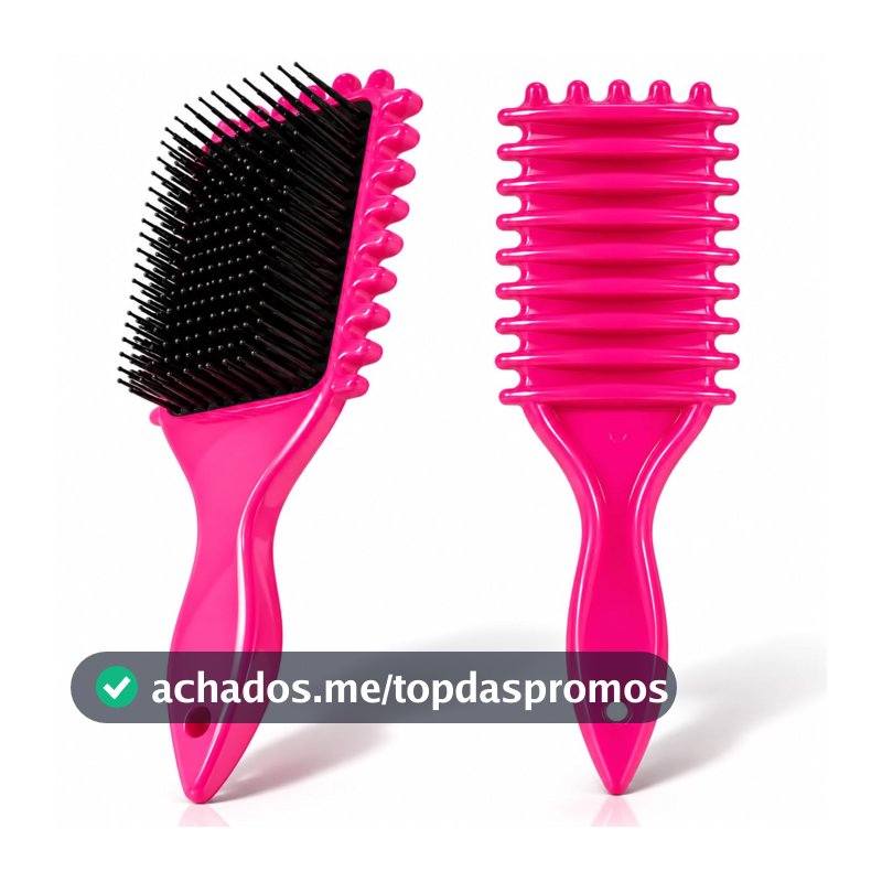 Escova de Fitagem Cabelo Cacheado Profissional para Cachos e Ondas
