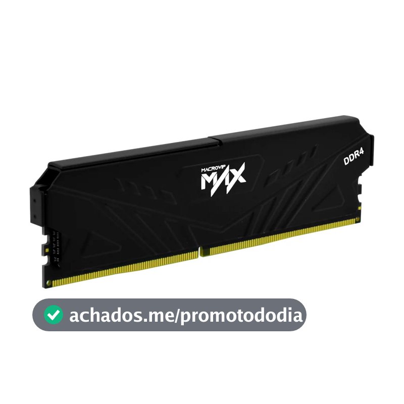 Memória RAM Macrovip Max 16GB DDR4 3200MHz CL16 Preto