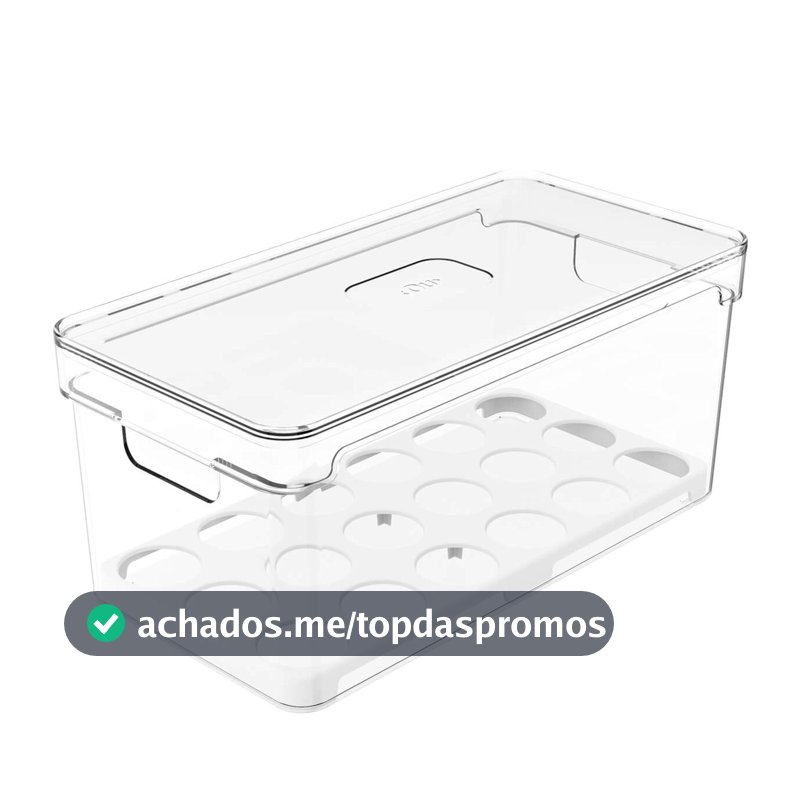 Ou Organizador de Ovos 5 L Transparente Linha Clear Fresh