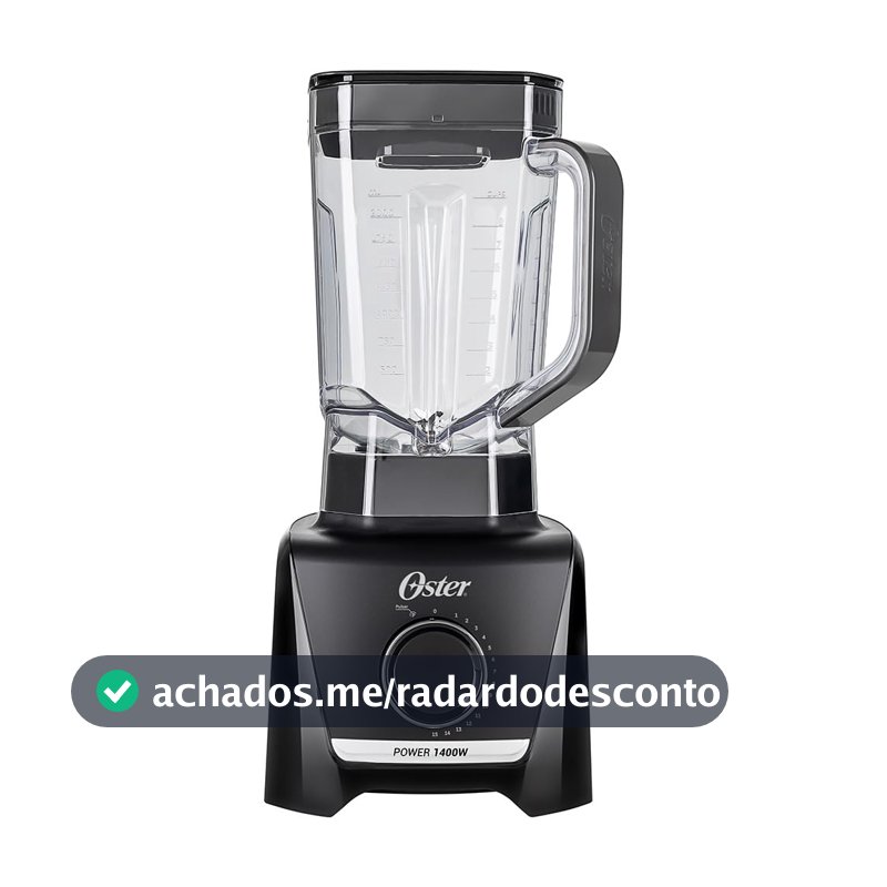 Liquidificador 1400 Full Oster Preto 3,2L - 127V