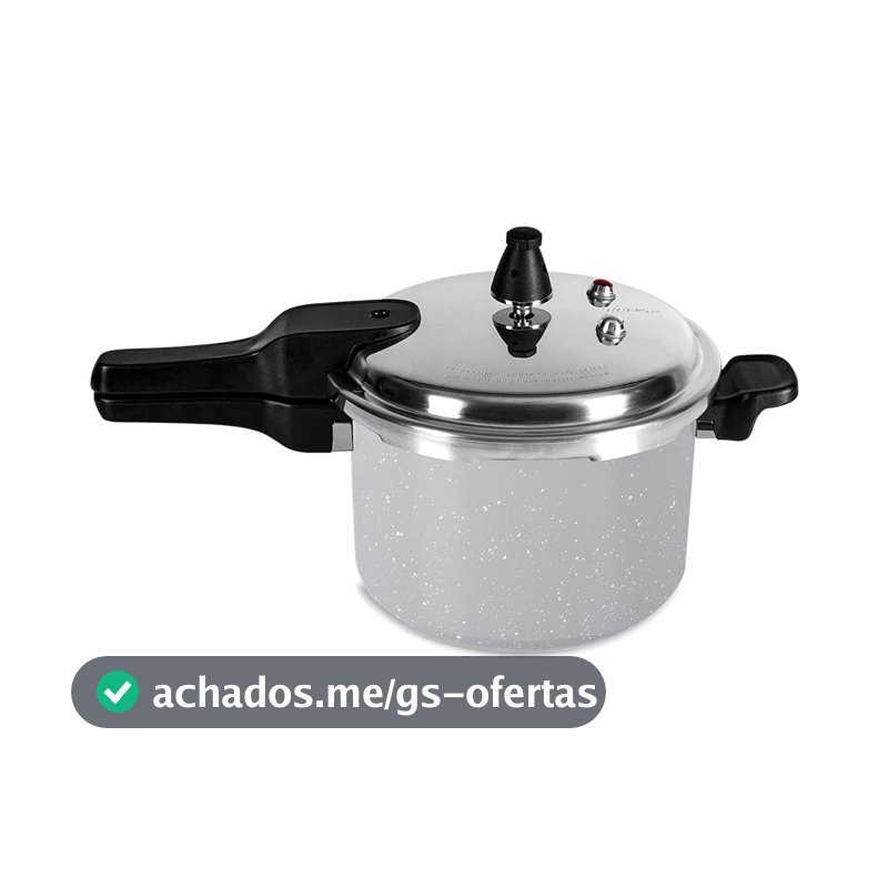 Brinox - Panela de Pressão Ceramic Life Super com Fundo de Indução 4,2L - Cinza