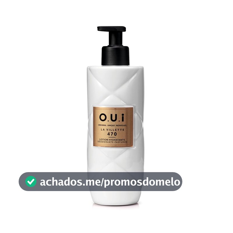 OUI LOÇÃO DESODORANTE HIDRATANTE CORPORAL LA VILLETTE 400ml