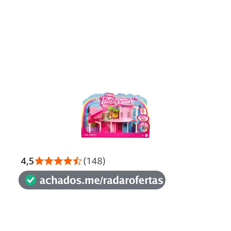 Barbie Mini BarbieLand Casa de Bonecas Surpresa para crianças a partir de 4 anos