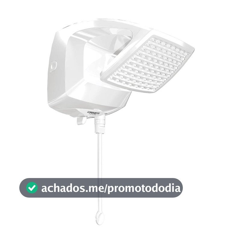 Ducha Futura Eletrônico 220V, 7500W, Lorenzetti 7531292, Branco