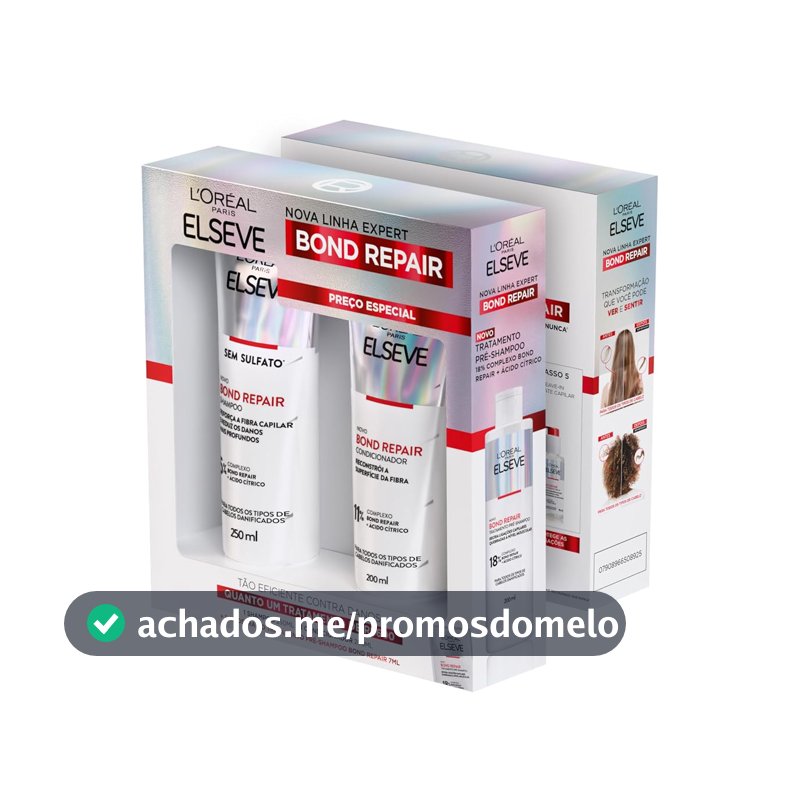 Kit Capilar L'Oréal Paris Elseve Bond Repair, Kit com 3 Unidades