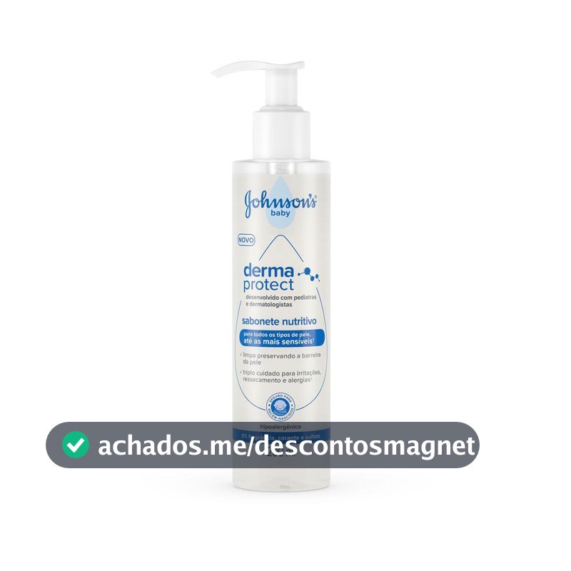 Sabonete Nutritivo Johnson's Baby Derma Protect, 200ml