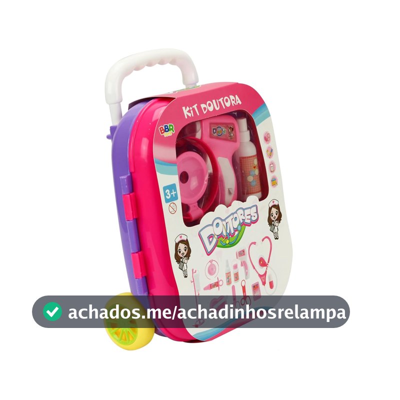 Kit Brincando de Médico Mala Doutora Luz e Som BBR Toys