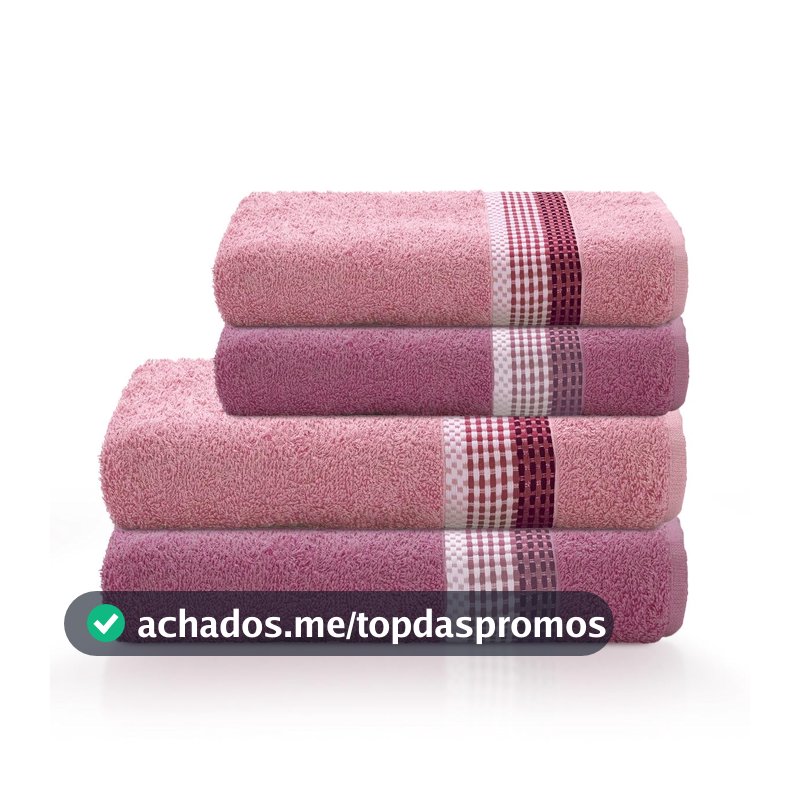 Jogo de Banho 4 peças Venus Select 340g/m² com fio Open end Camesa