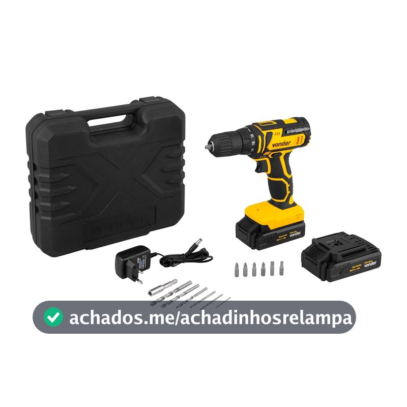 Vonder, Parafusadeira/Furadeira bateria 20V PFV020 com 18 posições