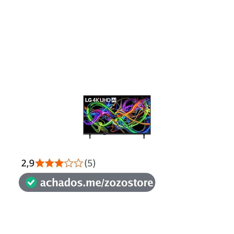Smart TV LG 50" 4K UHD NANO AI 50UN85CBPSA.BWZ