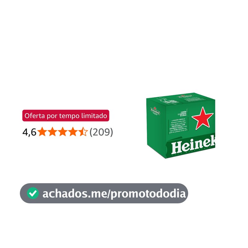 Cerveja Heineken Garrafa 600ml - Pack com 12 unidades
