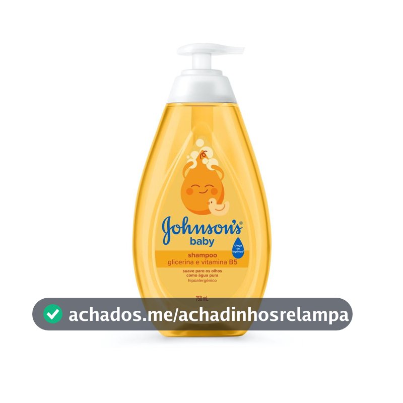 Shampoo de Glicerina Johnson's Baby, 750ml