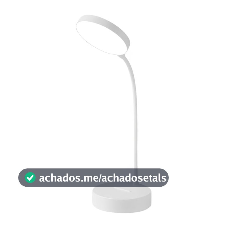 Luminária de Mesa LED Recarregável com Toque